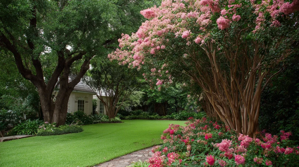 8 Modern Fast Growing Front Yard Shade Trees Ideas 4 Use Crape Myrtle Along Property Borders