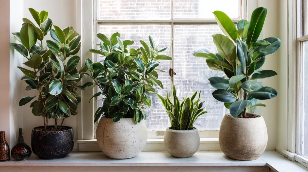 12 Modern Indoor Plants Ideas 11 Use Rubber Plants for Bold Greenery
