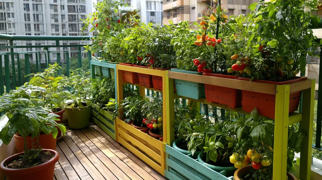 9 Unique Balcony Vegetable Garden Ideas 5 Vegetable Garden In Balcony Raised Pots System