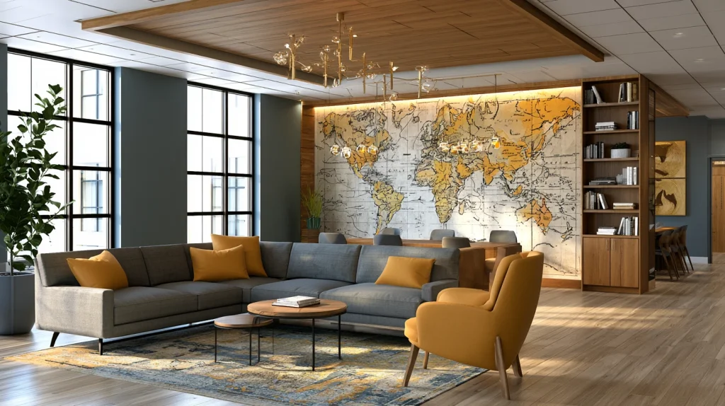 6 Modern Office Waiting Area Interior Design Ideas 4 Waiting Room Wall Feature with Branding