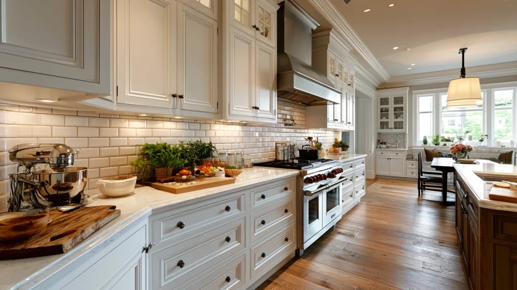 11 Unique White Kitchen Backsplash Ideas 11 White Brick Style Kitchen Backsplash