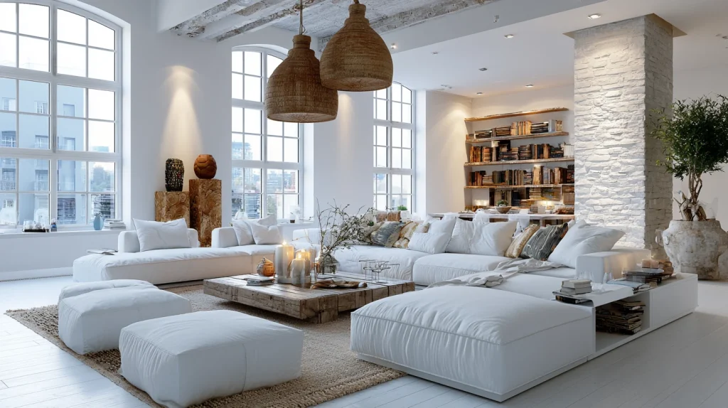 6 Modern Minimalist Living Room Ideas 4 White Interior Design with Textured Decor