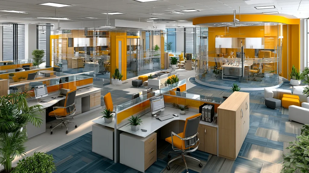8 Unique Commercial Office Interior Design Ideas 5 Working Office Design with Ergonomic Layouts