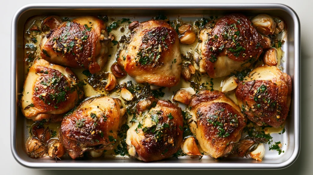 Baked Chicken Thighs Bone In - Crispy, Juicy & Easy Dinner 8 Baked Chicken Thighs Bone In