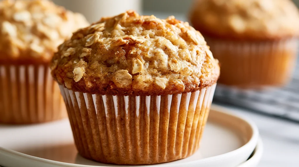 Banana Oatmeal Muffins - Easy Healthy Breakfast Recipe 2 Banana Oatmeal Muffins