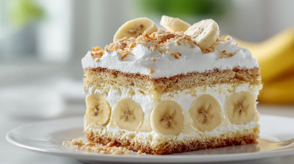 Delicious Banana Pudding Cake - Easy Hearty Dessert 2 Banana Pudding Cake