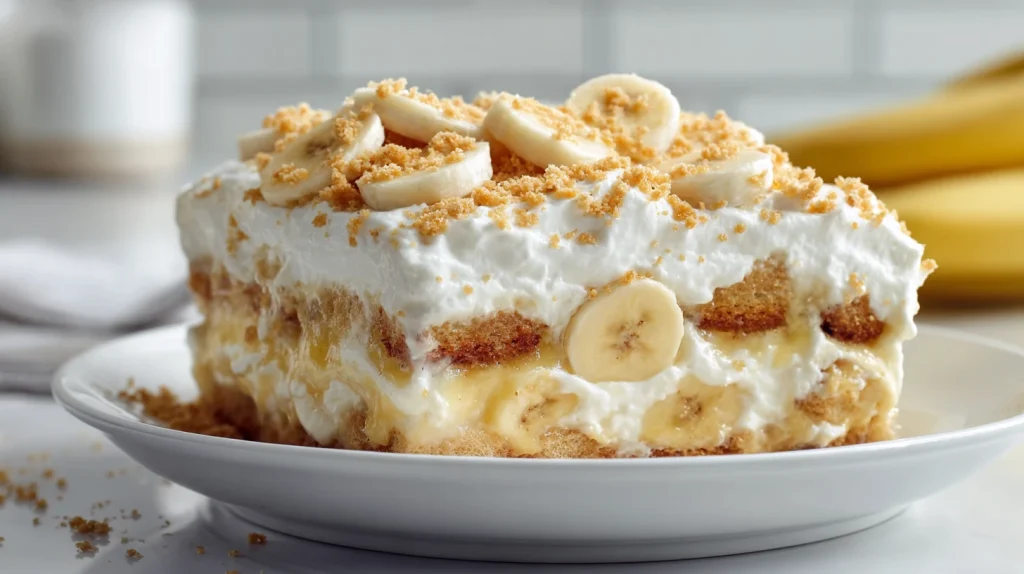 Delicious Banana Pudding Cake - Easy Hearty Dessert 16 Banana Pudding Cake