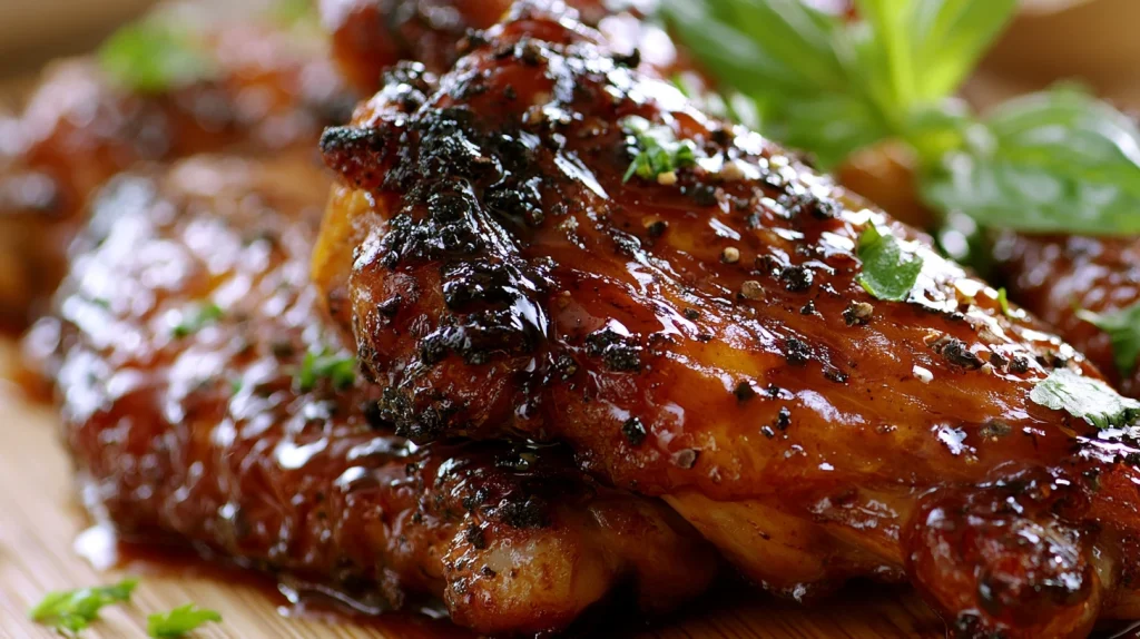 BBQ Chicken Wings - Crispy, Sticky, and Flavor Packed 2 BBQ Chicken Wings
