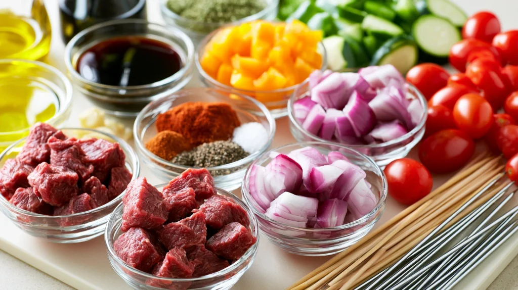 Beef Kabobs Recipe - Juicy Grilled Steak Kabobs Made Easy 3 Beef Kabobs