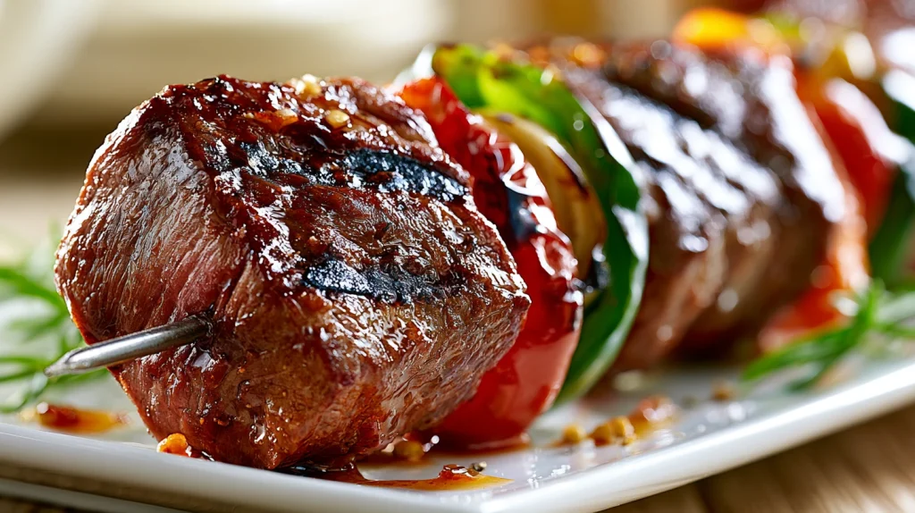 Beef Kabobs Recipe - Juicy Grilled Steak Kabobs Made Easy 2 Beef Kabobs