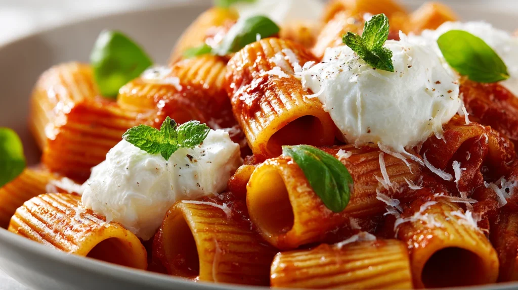 Delicious Burrata Pasta - Easy, Cheesy & Creamy Dinner 2 Burrata Pasta