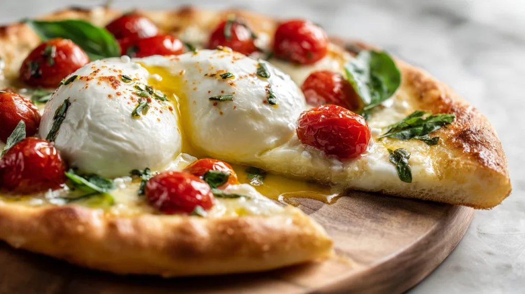 Best Burrata Pizza Idea - Creamy Gourmet Homemade Slice 2 Burrata Pizza