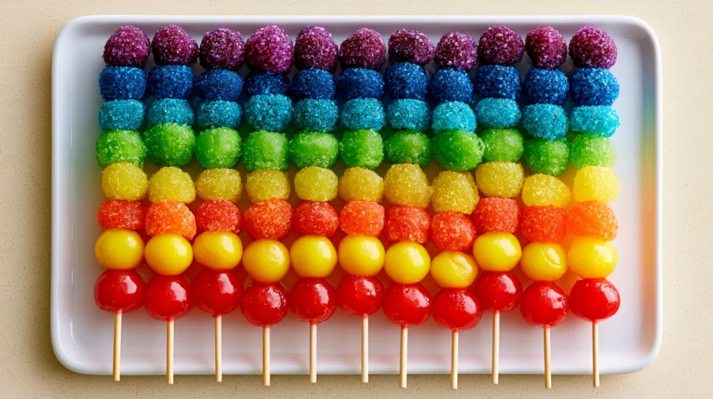 Candy Skewers Recipe - Easy DIY Party Candy Skewers Idea 10 Candy Skewers