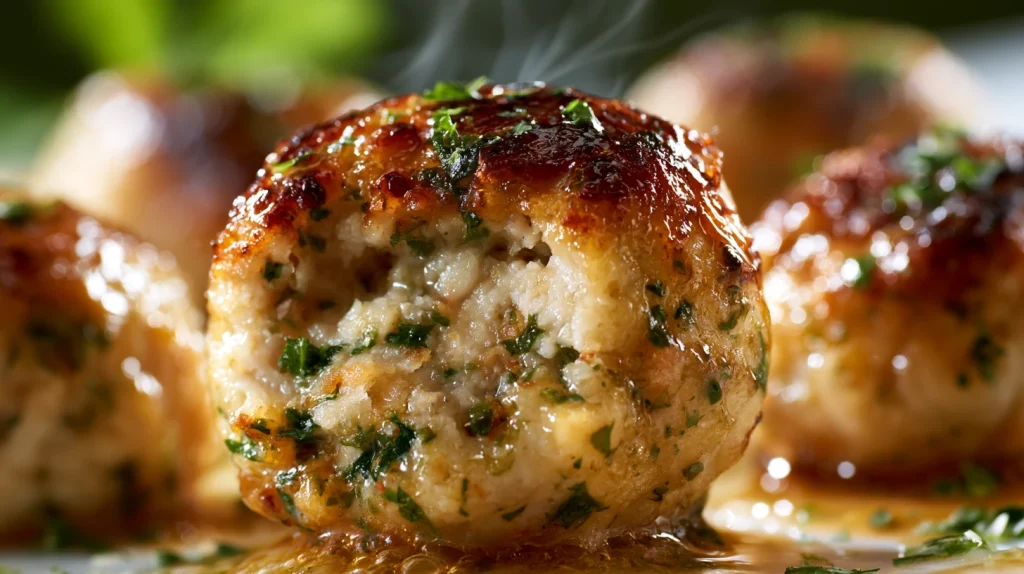 Best Chicken Meatballs - Juicy, Healthy Homemade Perfection 2 Chicken Meatballs