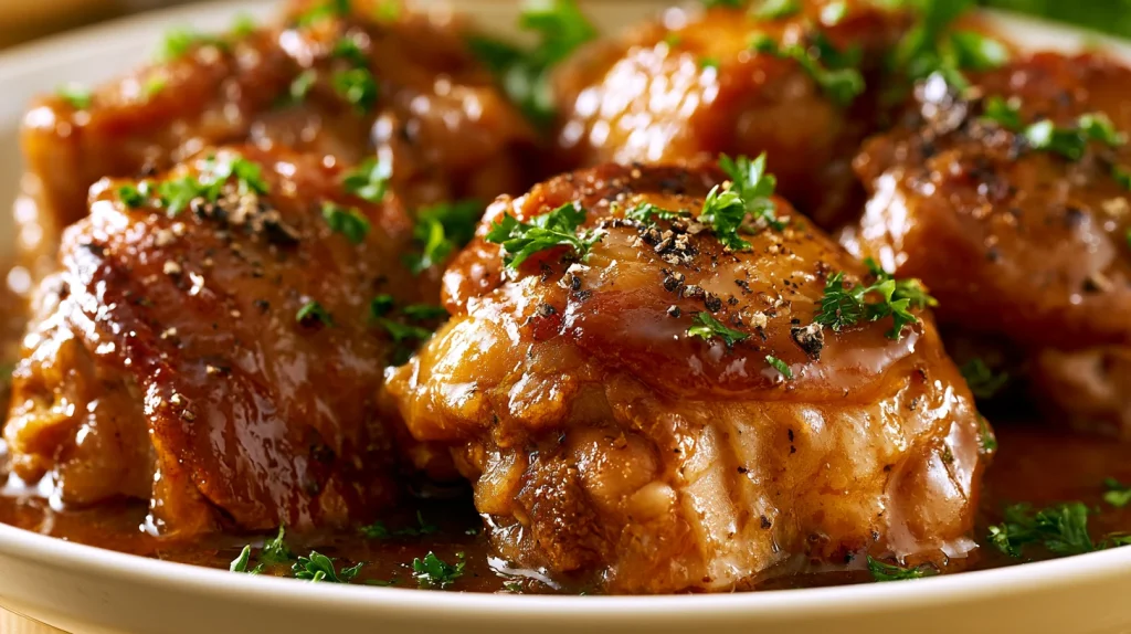 Chicken Thighs Crockpot Recipe - Easy Slow Cooker Dinner 2 Chicken Thighs Crockpot