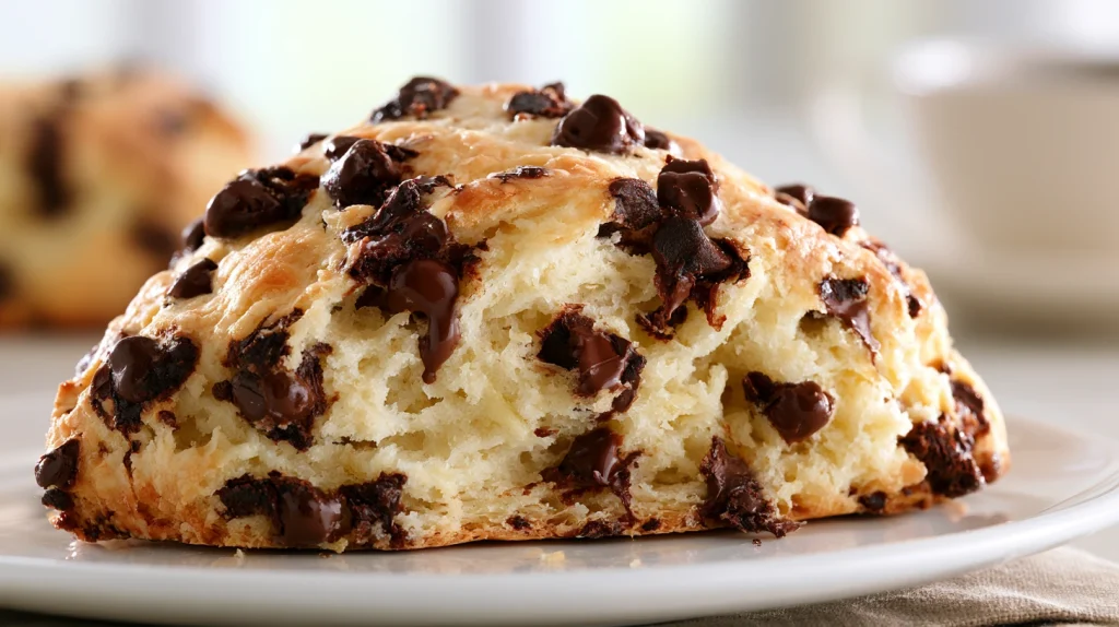 Chocolate Chip Scones Recipe - Easy Bakery Style Scones 2 Chocolate Chip Scones