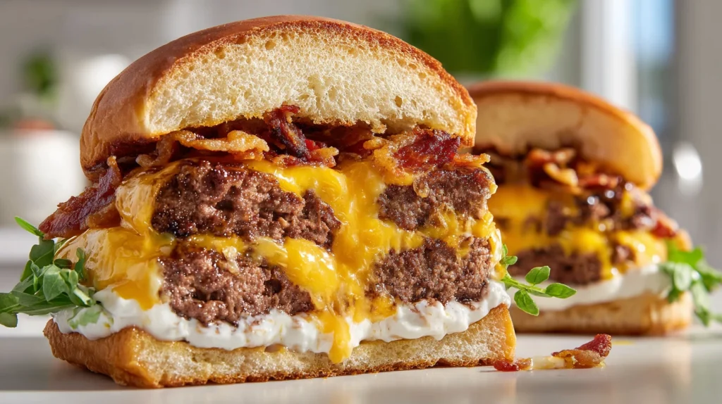 Crack Cheese Burger - Cheesy & Juicy Homemade Perfection 2 Crack Cheese Burger