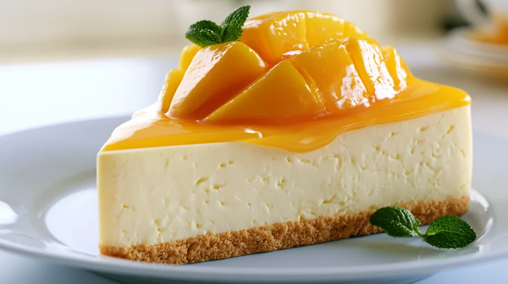 Creamy Mango Cheesecake - Easy & Perfect Homemade Dessert 12 Creamy Mango Cheesecake