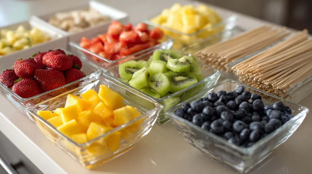 Refreshing Fruit Skewers Idea - Stunning Party Treats 2 Fruit Skewers
