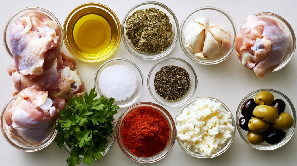 Greek Chicken Thighs Recipe - Easy Mediterranean Chicken 3 Greek Chicken Thighs