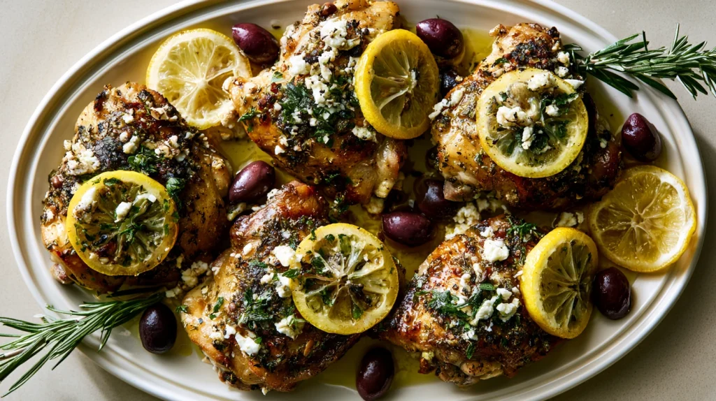 Greek Chicken Thighs Recipe - Easy Mediterranean Chicken 8 Greek Chicken Thighs