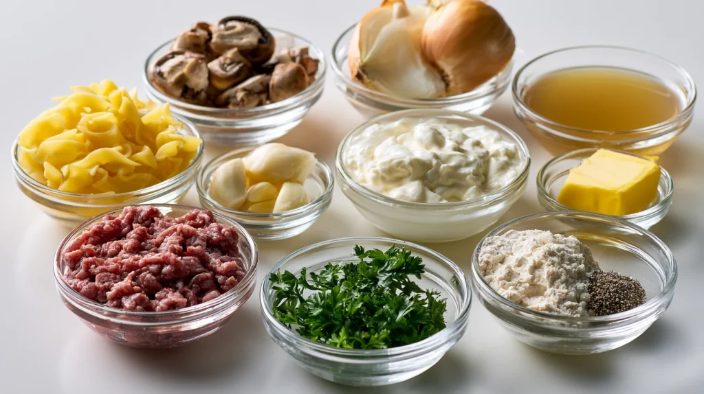 Best Hamburger Stroganoff - Perfect Creamy Family Dinner 3 Hamburger Stroganoff