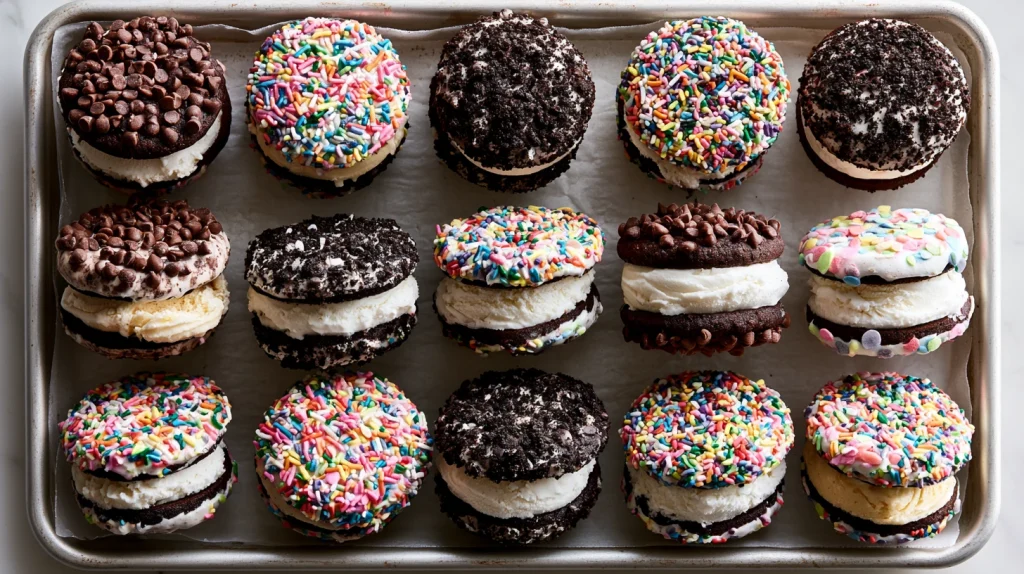 Ice Cream Sandwiches - Easy Homemade Cookie Ice Cream Treat 11 Ice Cream Sandwiches