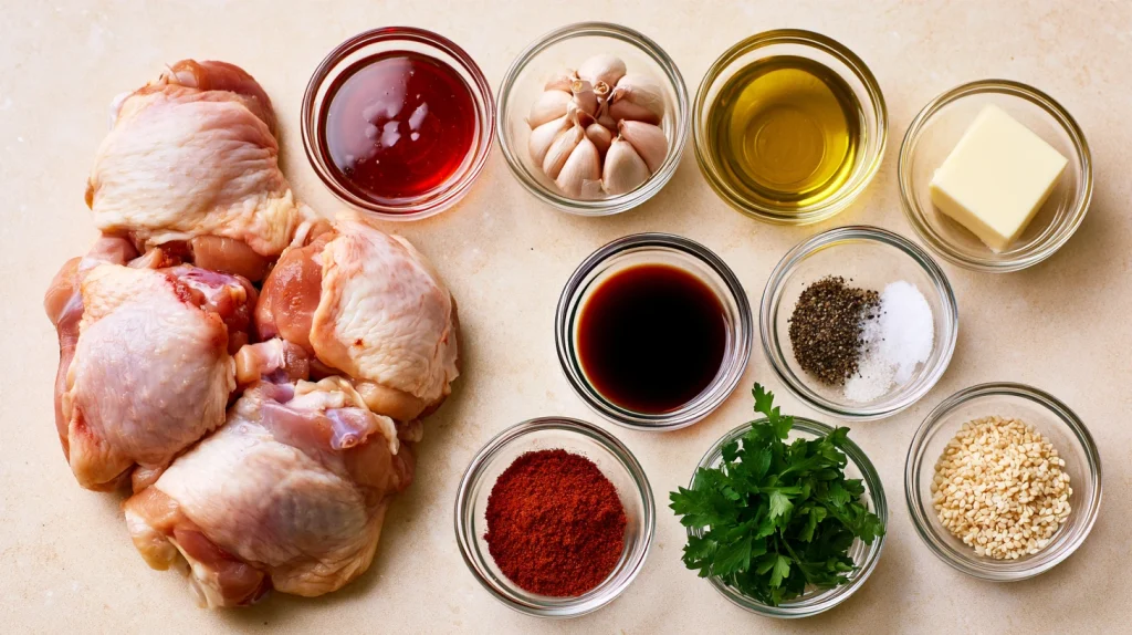 Honey Garlic Chicken Thighs - Easy Juicy Chicken Dinner 2 Honey Garlic Chicken Thighs