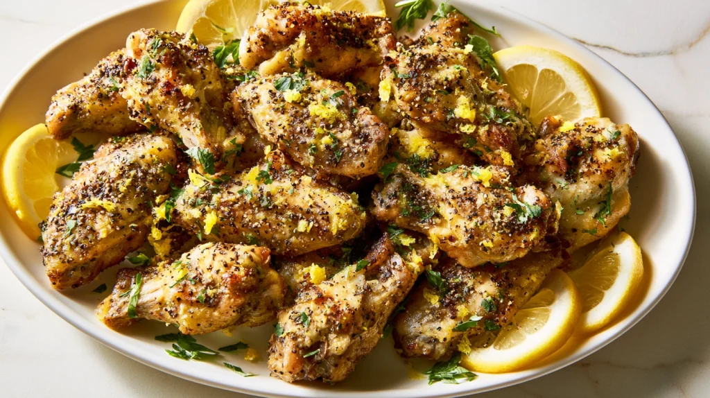 Best Lemon Pepper Chicken Wings - Crispy Zesty Wings at Home 10 Lemon Pepper Chicken Wings