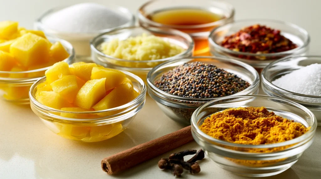 Mango Chutney Recipe - Easy Sweet and Spiced Mango Chutney 3 Mango Chutney