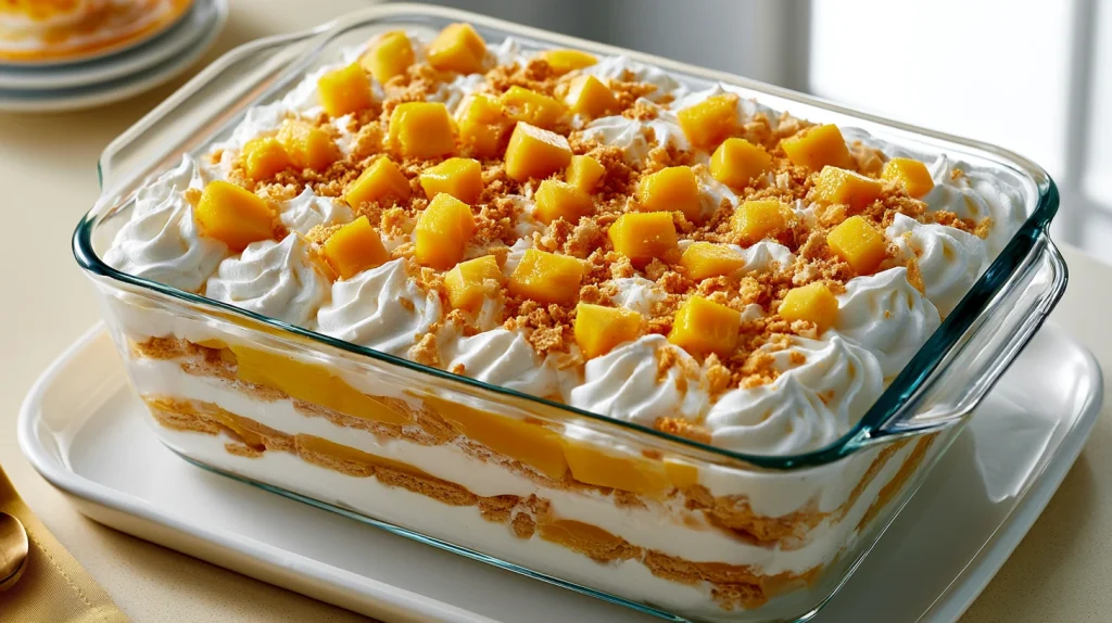 Mango Float Recipe - Easy & Creamy Filipino No Bake Dessert 2 Mango Float