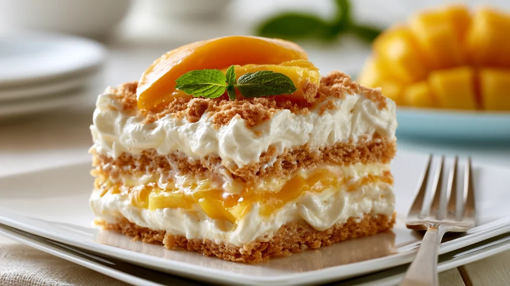 Mango Float Recipe - Easy & Creamy Filipino No Bake Dessert 13 Mango Float