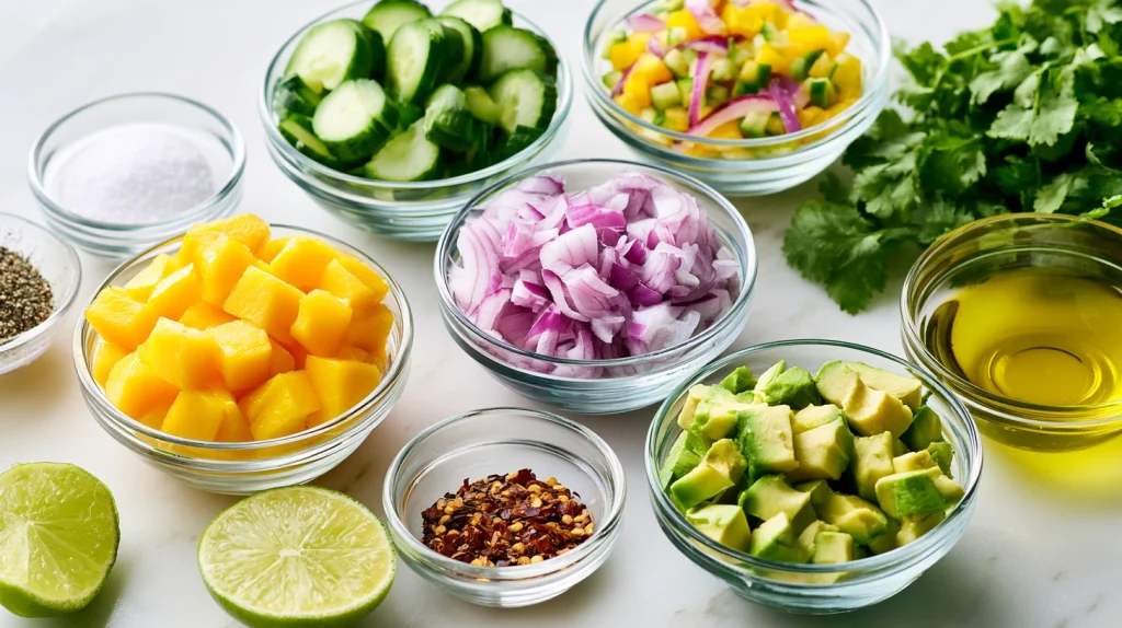 Fresh Mango Salad Recipe - Healthy, Crunchy & Delicious 3 Mango Salad