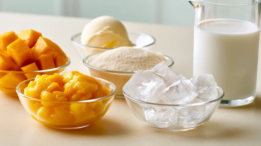 Best Mango Shake - Thick, Creamy Homemade Refreshing Drink 3 Mango Shake