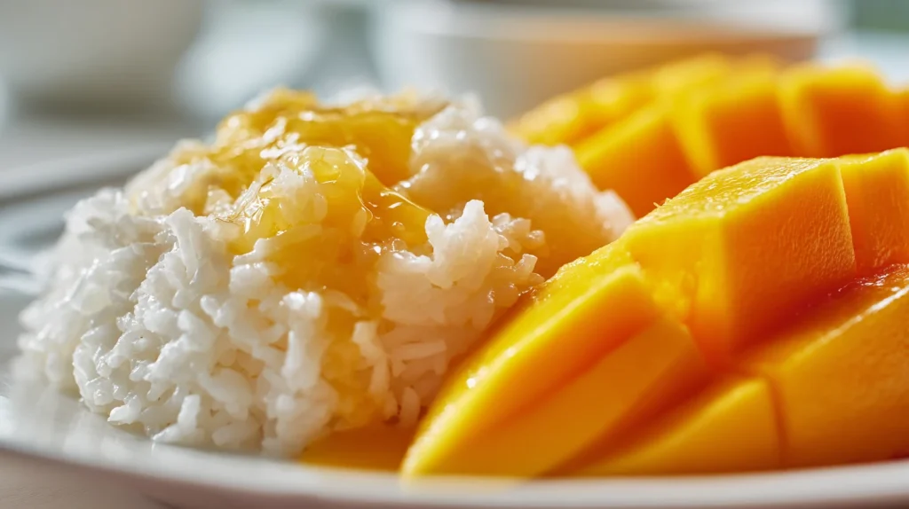 Easy Mango Sticky Rice - Creamy Thai Dessert at Home 2 Mango Sticky Rice