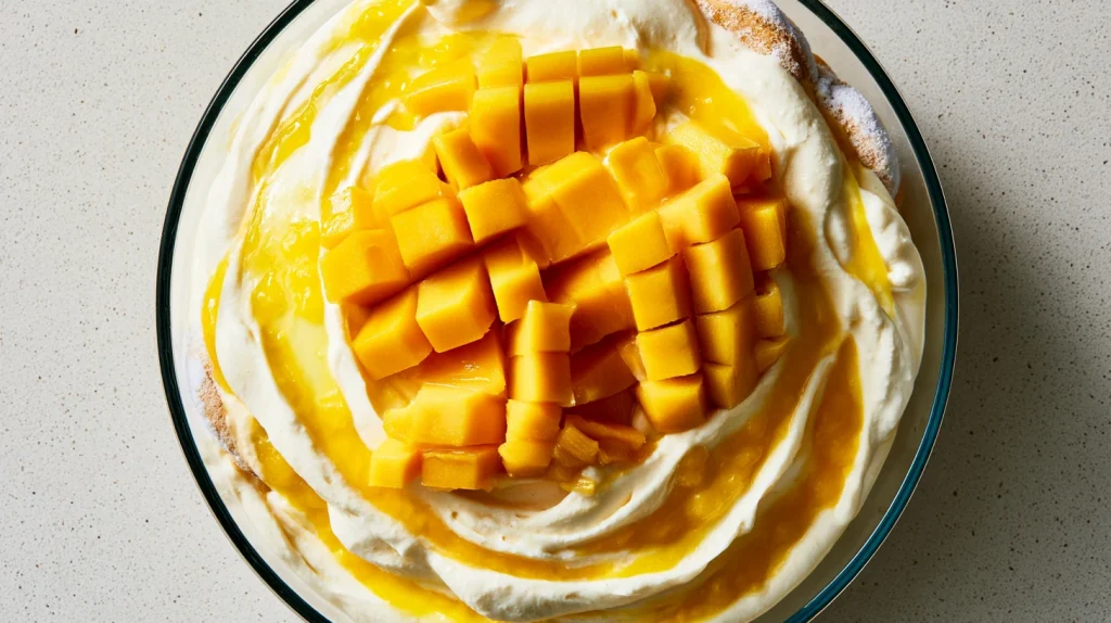 Mango Tiramisu Recipe - Easy No-Bake Fruity Italian Dessert 2 Mango Tiramisu