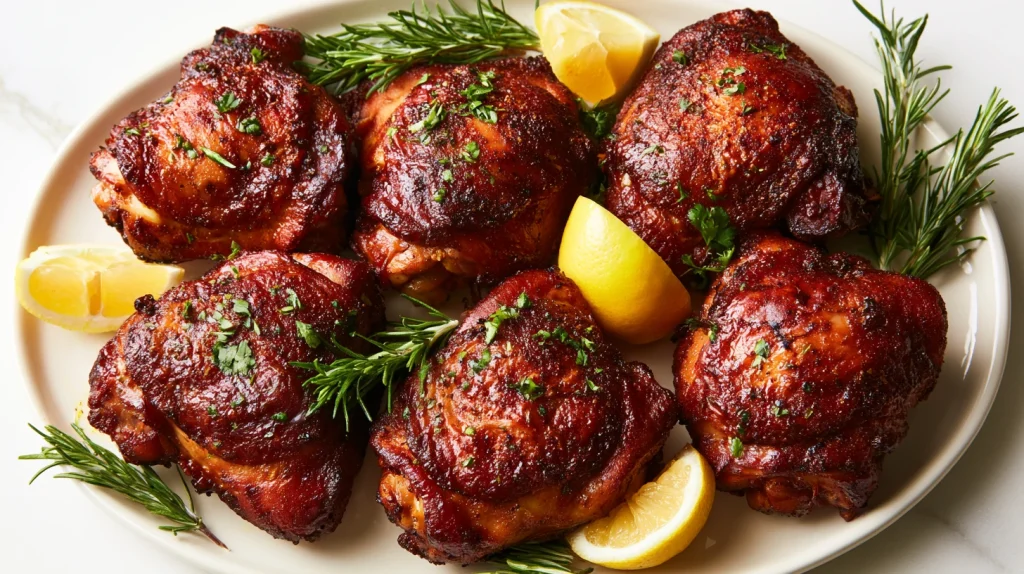 Smoked Chicken Thighs Recipe - Juicy & Easy BBQ Dinner 6 Smoked Chicken Thighs