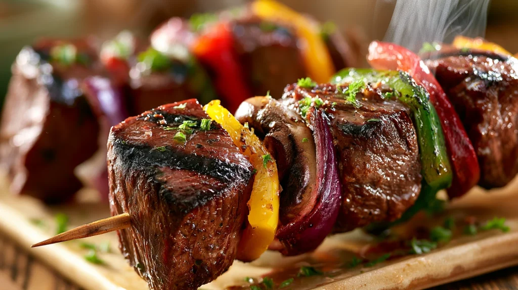 Steak Kabobs Recipe - Easy & Juicy Grilled Shish Kabobs 2 Steak Kabobs