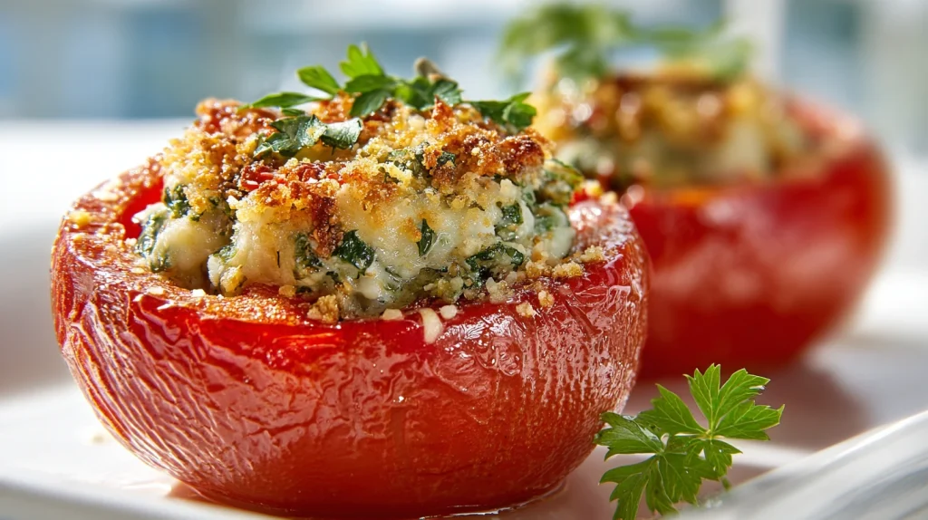 Flavorful Stuffed Tomatoes - Easy Perfect Family Dinner 11 Stuffed Tomatoes