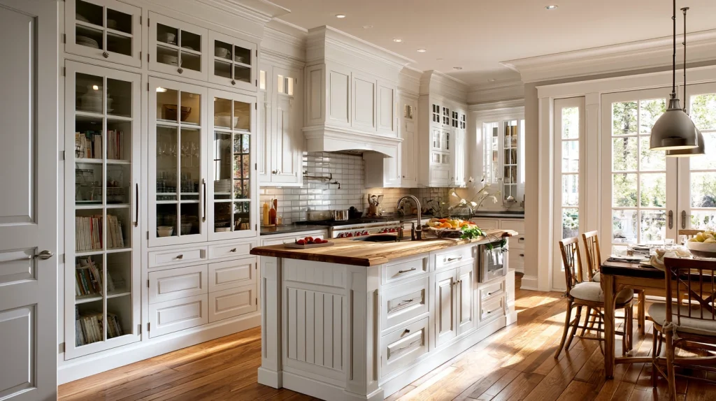 8 Gorgeous Kitchen Cabinets Ideas 8 Add Glass Cabinet Doors