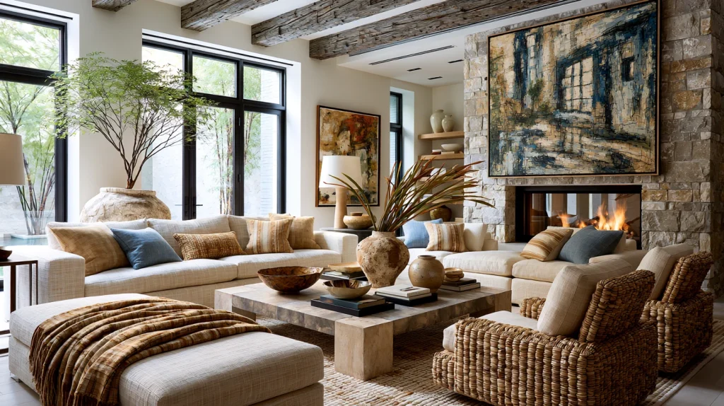9 Popular Stairs Wall Design Ideas 4 Add Large Statement Artwork