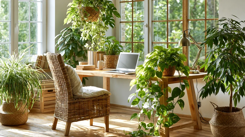 8 Modern Money Plant Indoor Ideas 5 Add Money Plant to Your Work Space