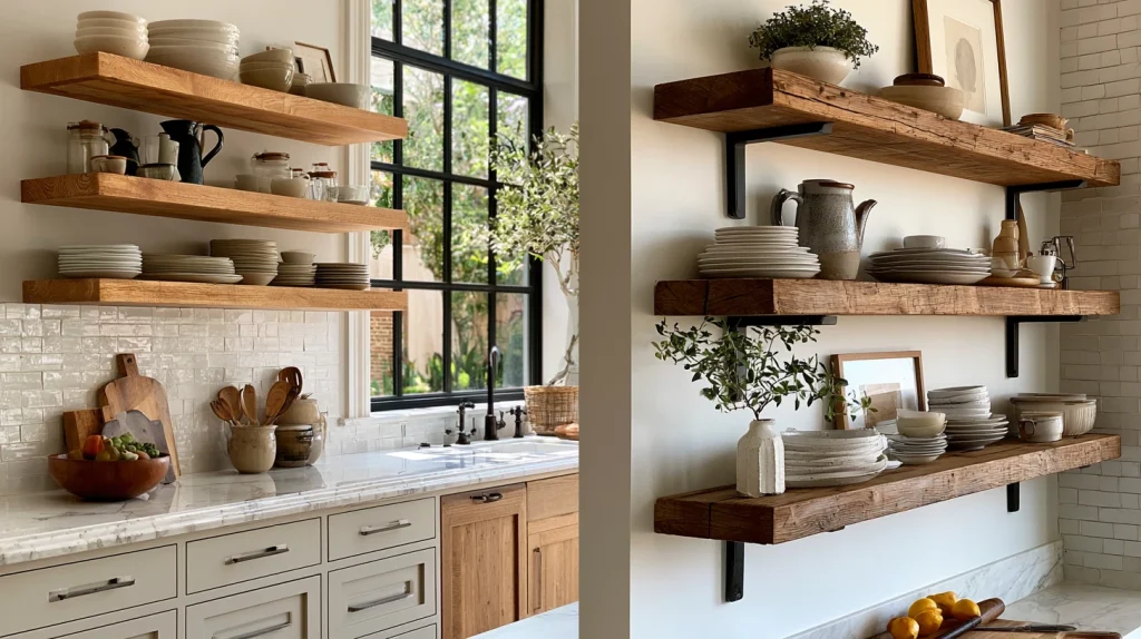 9 Famous Small Kitchen Cabinets Ideas 4 Add Open Shelving