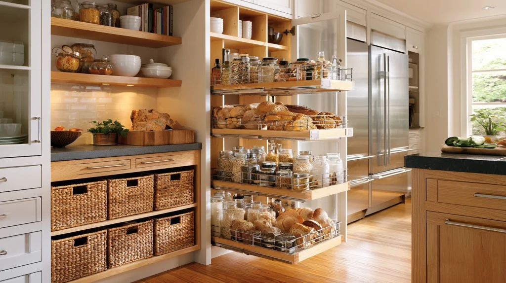8 Gorgeous Kitchen Cabinets Ideas 3 Add Pull Out Pantry Cabinets