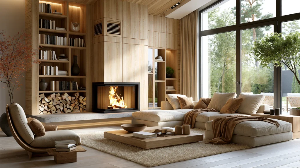 7 Best Grey Minimalist Living Room Ideas 3 Add Warm Wood Accents