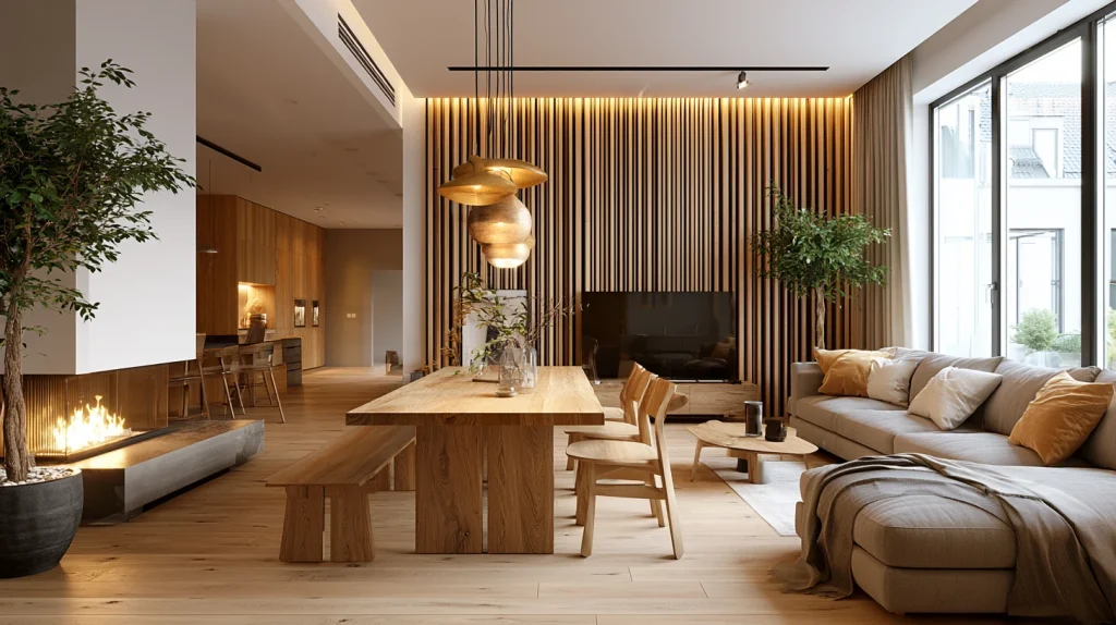 9 Best Stairs Decor Ideas 4 Add a Wood Slat Accent Wall