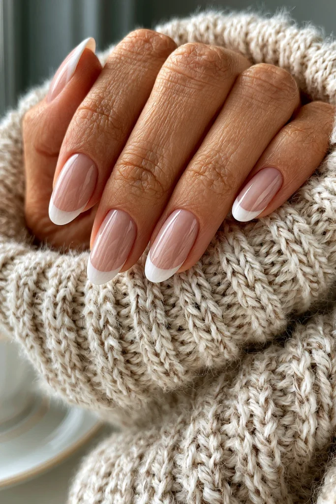 10 Milky White French Tip Nails Ideas 3 Almond Milky White French Nails