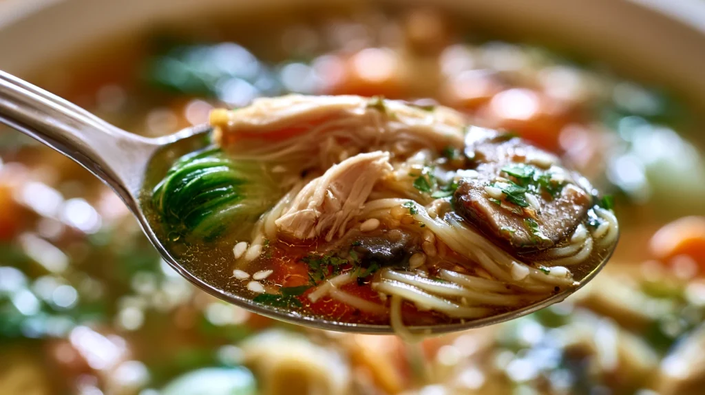 Asian Chicken Soup Recipe - Easy Homemade Comfort Soup 2 Asian Chicken Soup