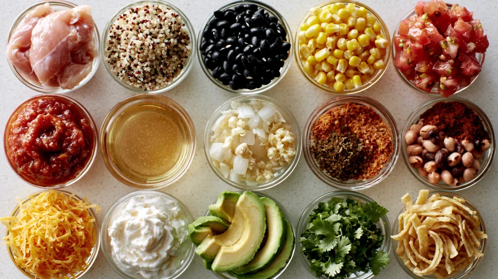 Chicken Quinoa Taco Soup - Easy Healthy Soup Recipe 3 Chicken Quinoa Taco Soup