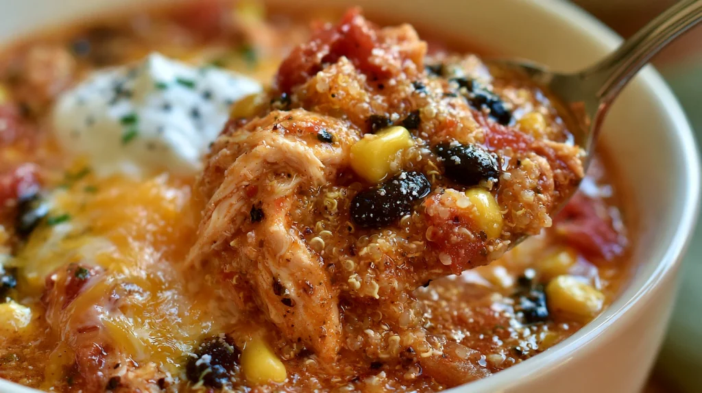 Chicken Quinoa Taco Soup - Easy Healthy Soup Recipe 2 Chicken Quinoa Taco Soup
